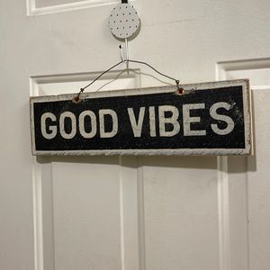 Brandy Melville Goof Vibes wood sign hanging art